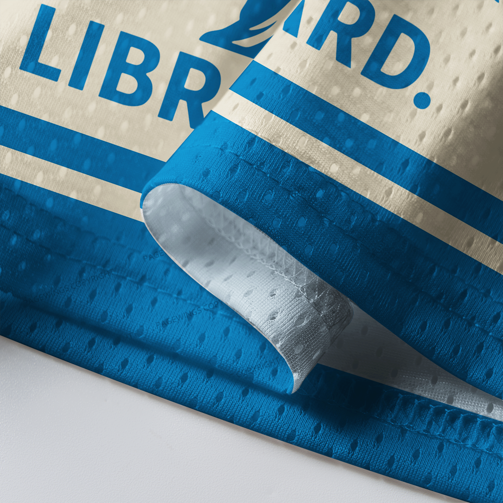 Pagewings Freedom Is A Library Card Unisex Mesh Jersey