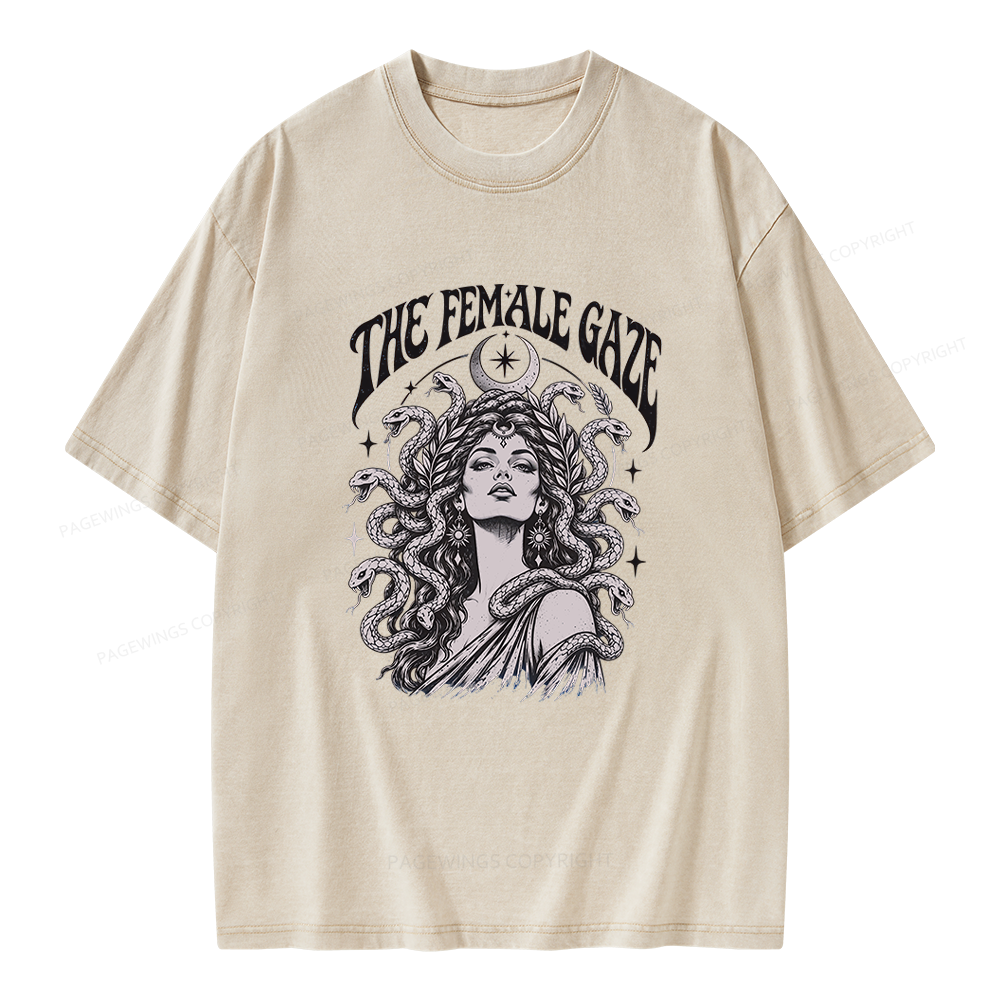 Pagewings The Female Gaze Unisex Washed T-shirt