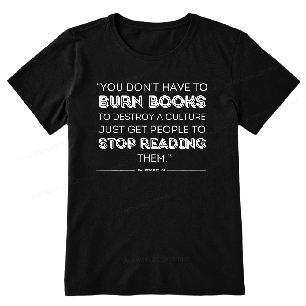 Pagewings Dystopian Book Shirt Classic Literature Gift Unisex Classic T-shirt