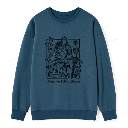 Pagewings Defend The Public Library Unisex Classic Sweatshirt