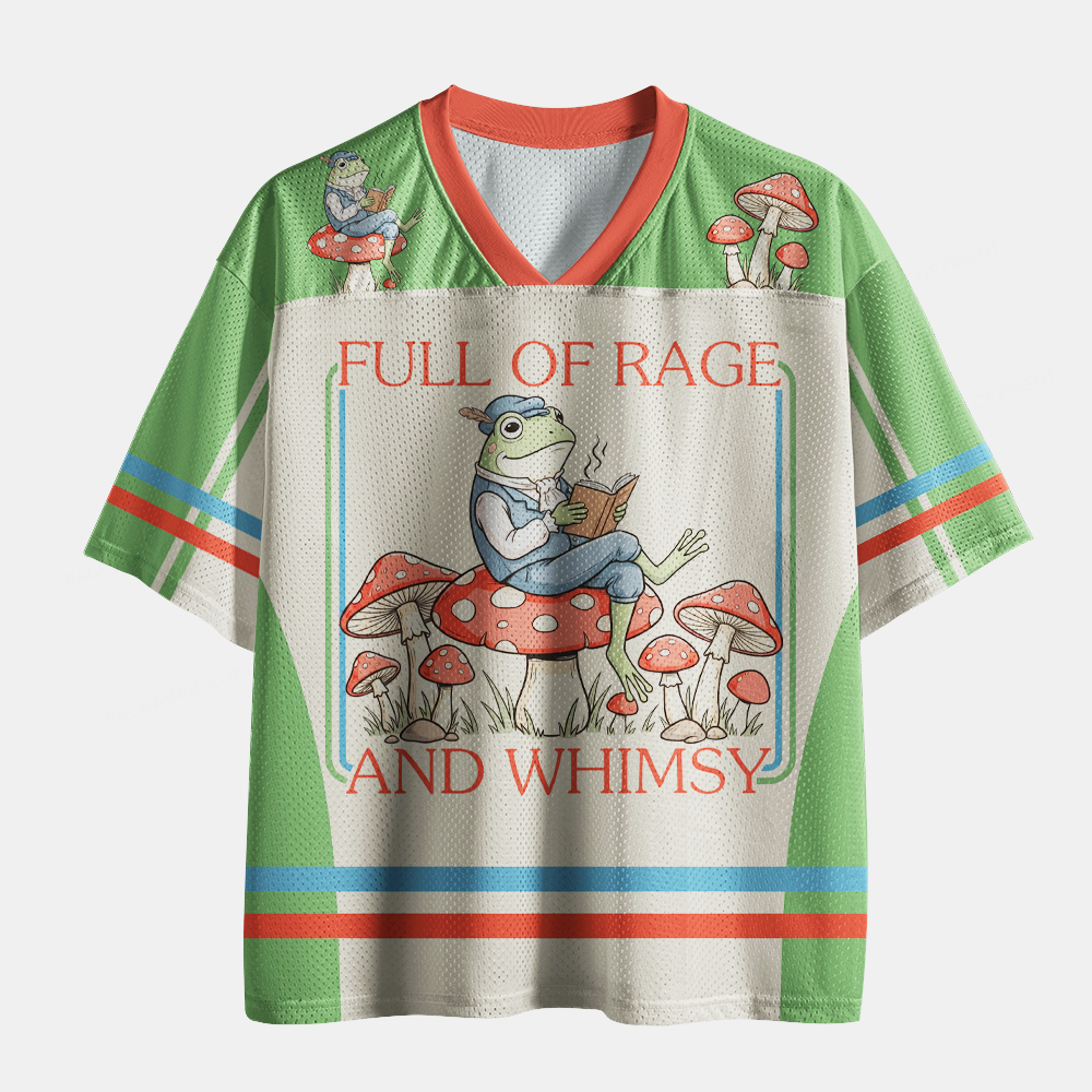 Pagewings Full Of Rage and Whimsy Unisex Mesh Jersey