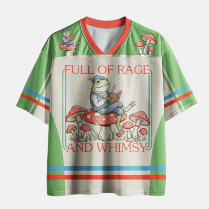 Pagewings Full Of Rage and Whimsy Unisex Mesh Jersey