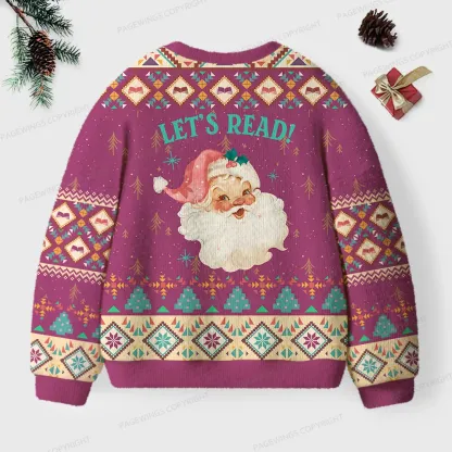 Pagewings Let’s Read Unisex Ugly Knit Sweatshirt