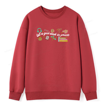 Pagewings Let a Girl Read in Peace Unisex Classic Sweatshirt