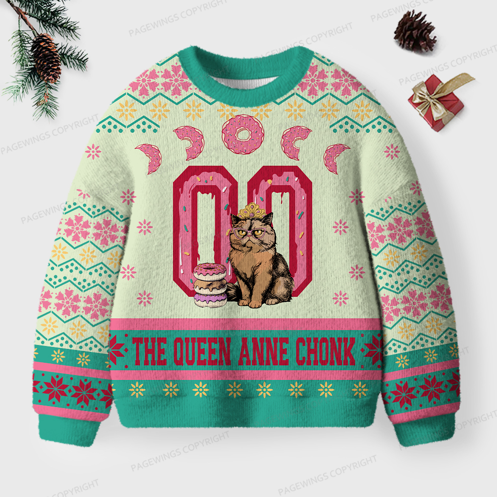 Pagewings The Queen Unisex Ugly Knit Sweatshirt