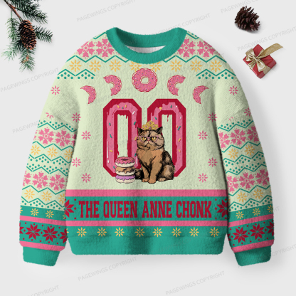 Pagewings The Queen Unisex Ugly Knit Sweatshirt