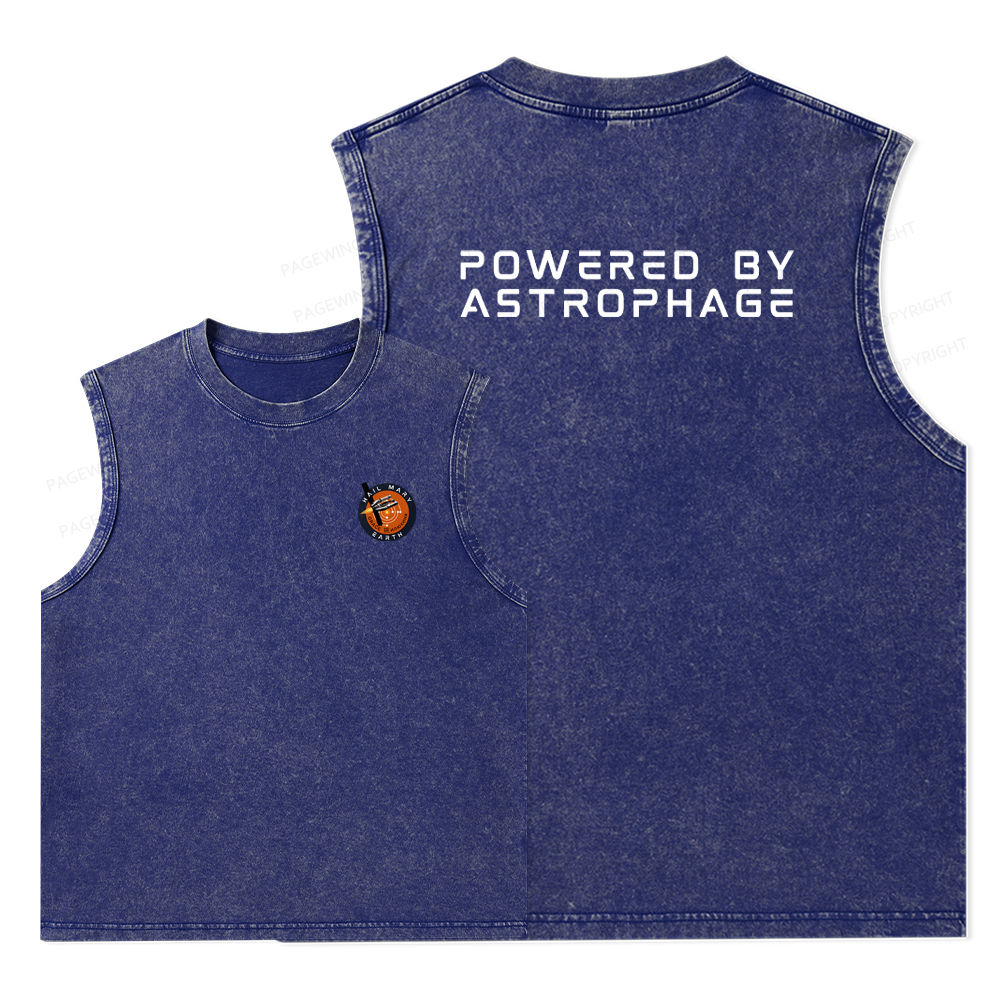 Pagewings Powered By Astrophage Washed Tank Top