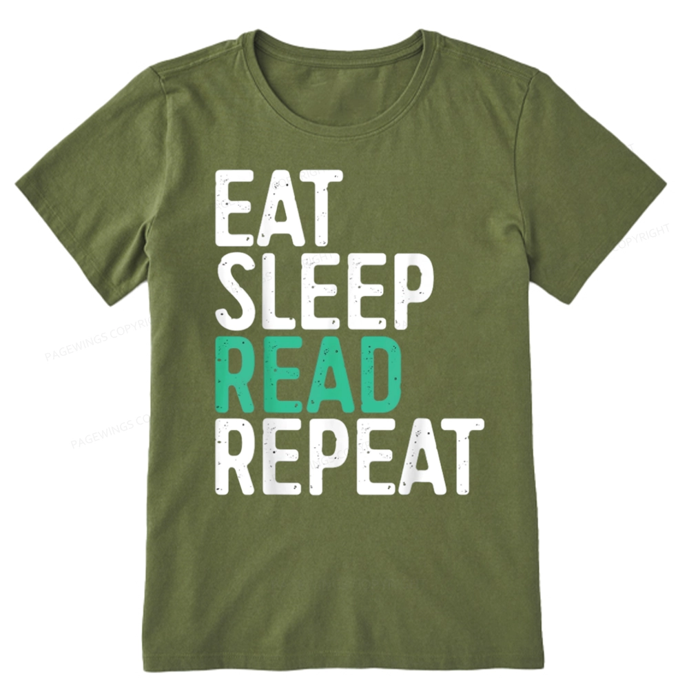 Pagewings Eat Sleep Read Repeat Unisex Classic T-shirt