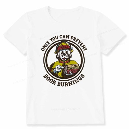 Pagewings Prevent Book Burnings Unisex Classic T-shirt