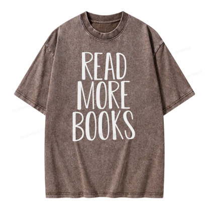 Pagewings Read More Books Unisex Washed T-shirt