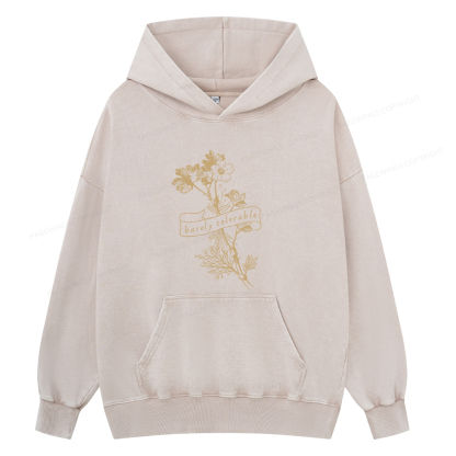 Pagewings Barely Tolerable Unisex Washed Hoodie