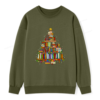 Pagewings Christmas Books Tree Unisex Classic Sweatshirt