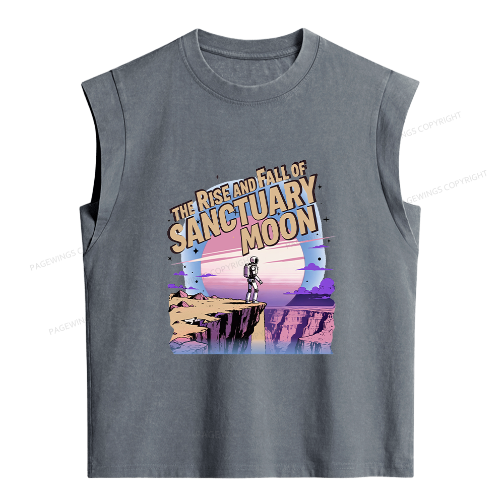 Pagewings Sci Fi Bookish Women's Washed Tank Top