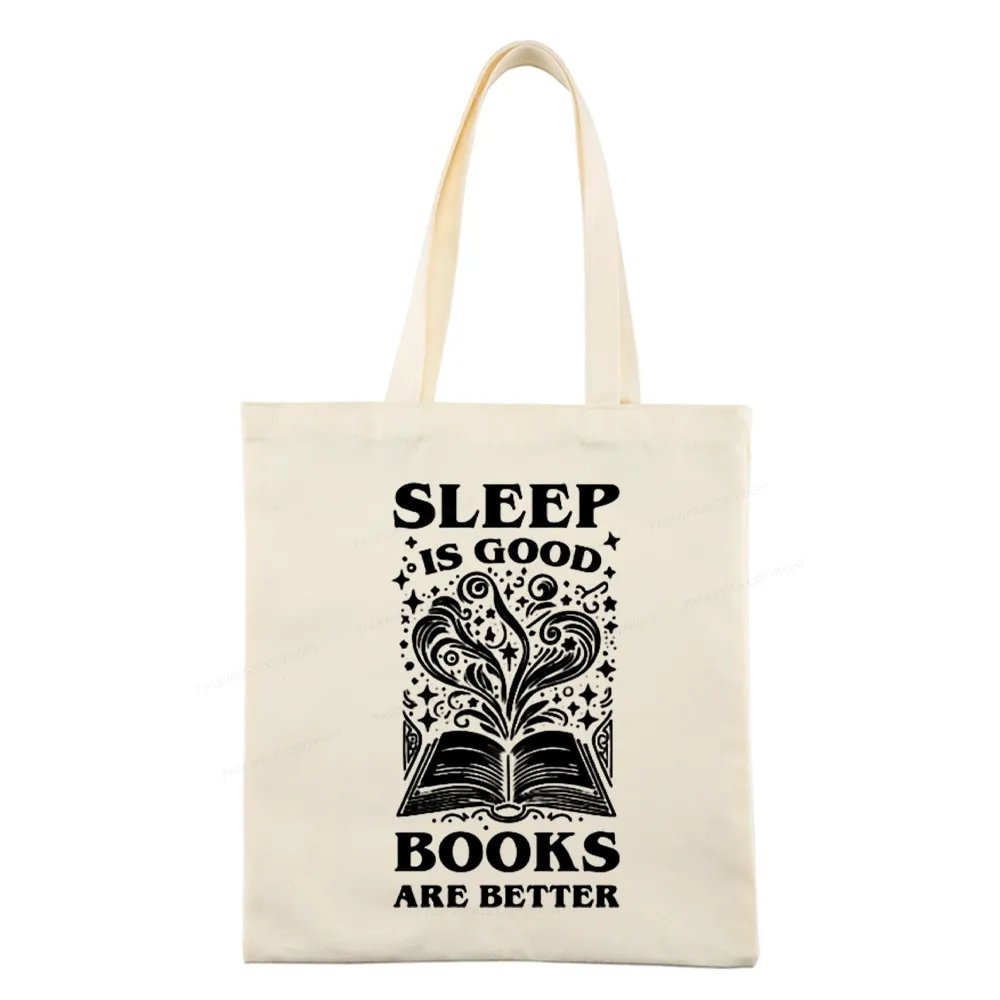 Pagewings Sleep is Good Books are Better Tote Bag