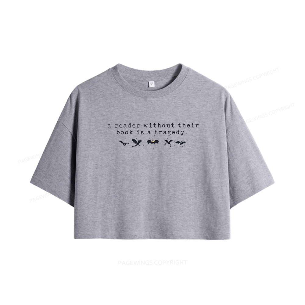 Pagewings Fantasy Reading Women Crop Tops