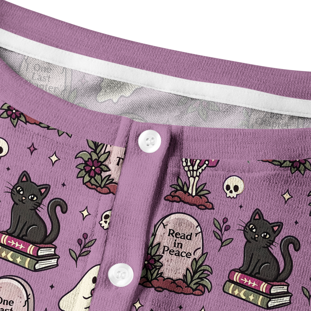 Pagewings Ghosts Love Reading Crew Neck Cardigan Sweaters
