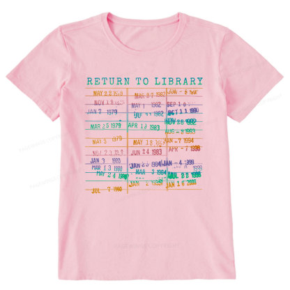 Pagewing Vintage Library Rainbow Unisex Classic T-shirt