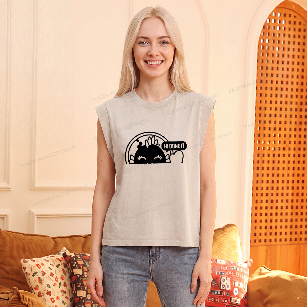 Pagewings Sci-Fi Book Lover Women's Washed Tank Top