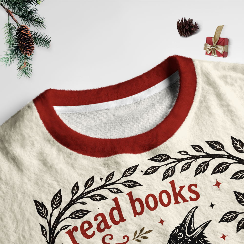 Pagewings Crow Books Unisex Ugly Light Knit Sweatshirt