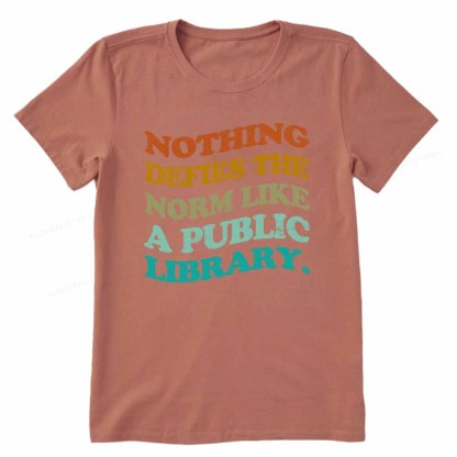 Pagewings Nothing defies the norm like a public library Unisex Classic T-shirt