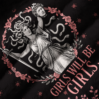 Pagewings Girls Will Be Girls Off Shoulder Ugly Knit Sweater