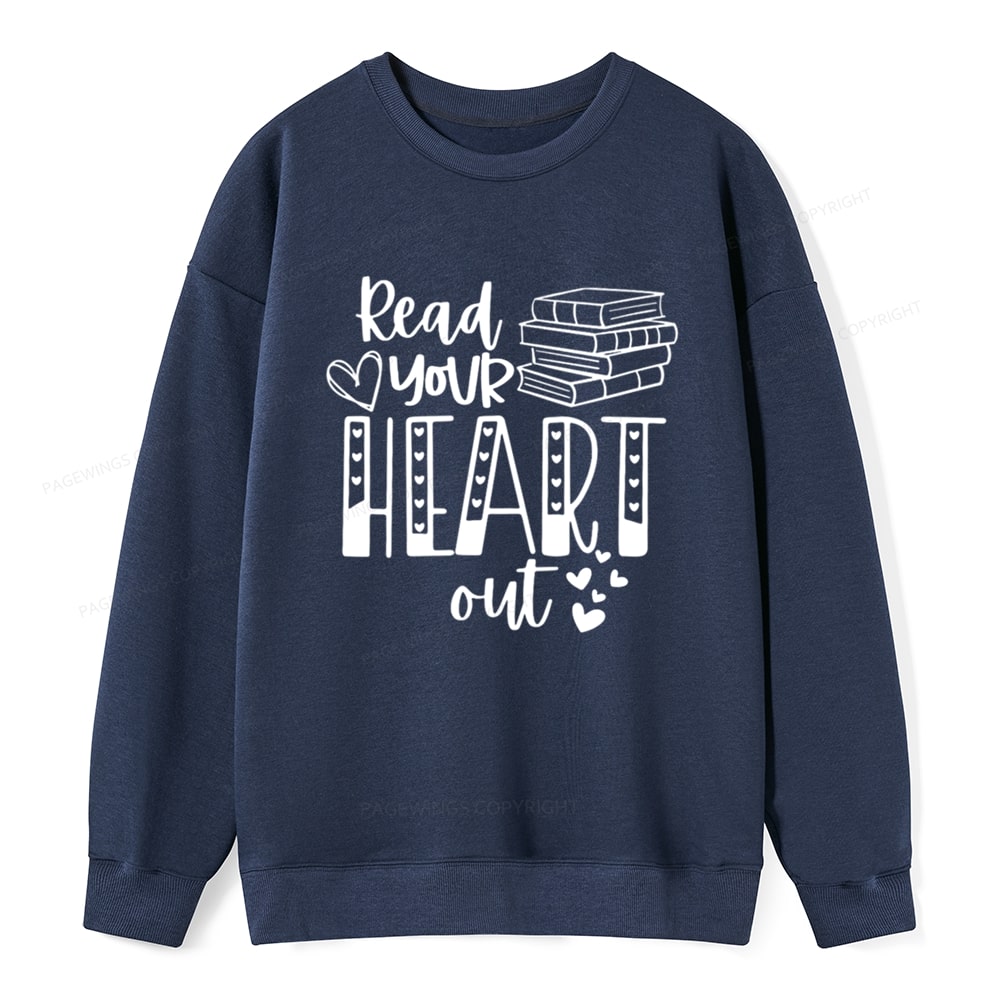 Pagewings Valentine Sweatshirt Read Your Heart Unisex Classic Sweatshirt