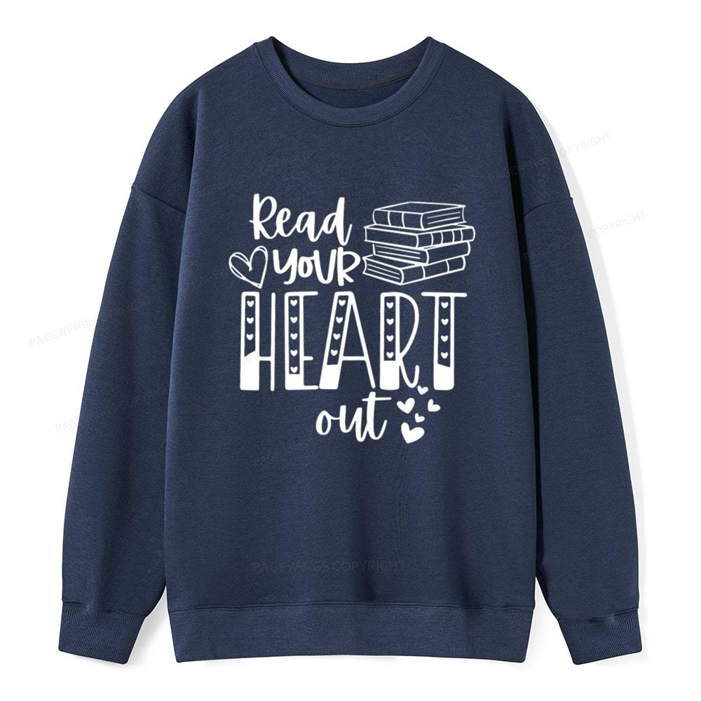 Pagewings Valentine Sweatshirt Read Your Heart Unisex Classic Sweatshirt