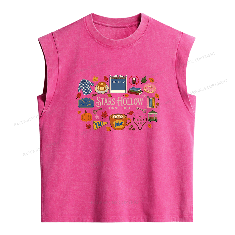 Pagewings Bookish Pumpkin Women's Washed Tank Top