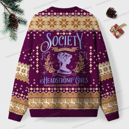 Pagewings He Sees What You've Been Reading Unisex Ugly Knit Sweatshirt