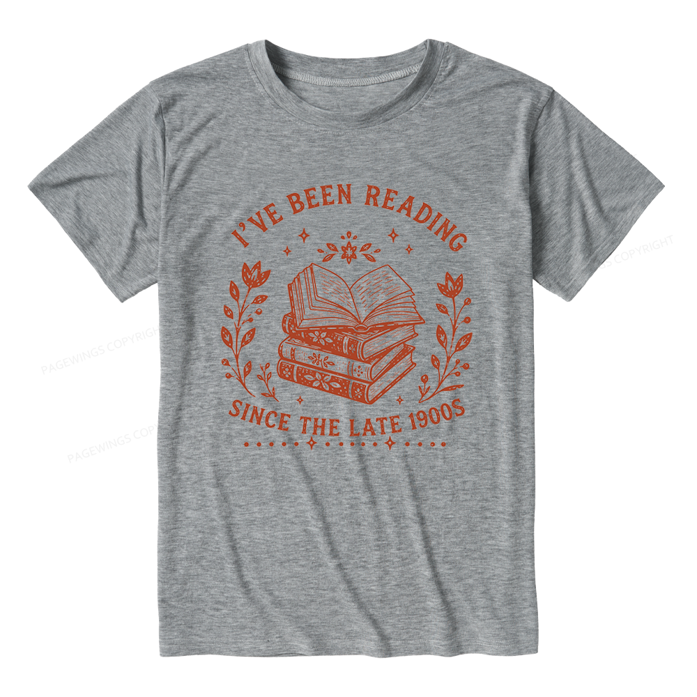 Pagewings I’ve Been Reading Since The Late 1900s Unisex Heather T-Shirt