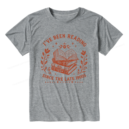Pagewings I’ve Been Reading Since The Late 1900s Unisex Heather T-Shirt