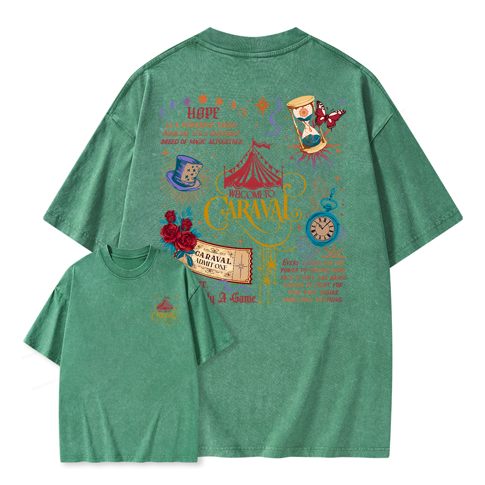 Pagewings Bookish Fantasy Unisex Washed T-shirt