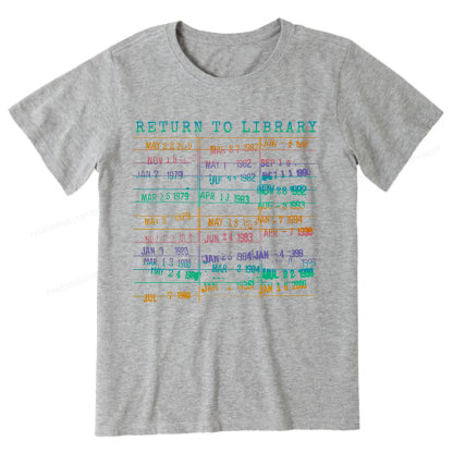 Pagewing Vintage Library Rainbow Unisex Classic T-shirt