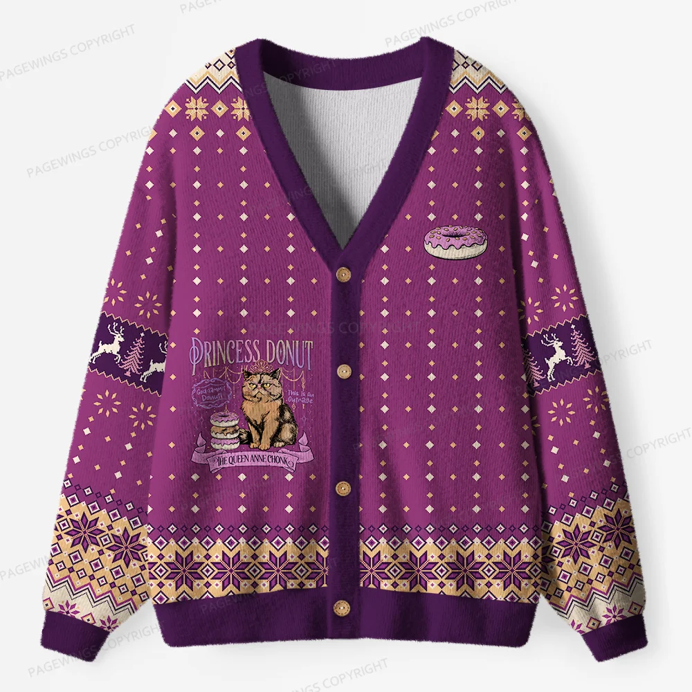 Pagewings Science Fiction Reader's Hobbies Unisex Ugly Cardigan Sweaters