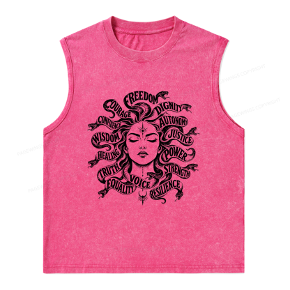 Pagewings Greek Mythology Unisex Washed Tank Top