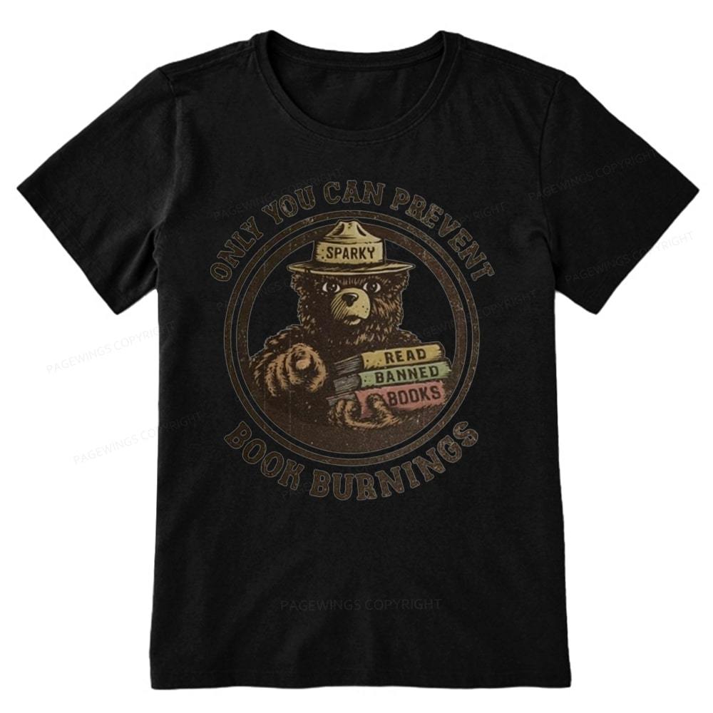 Pagewings Only You Can Prevent Book Burnings Unisex Classic T-shirt