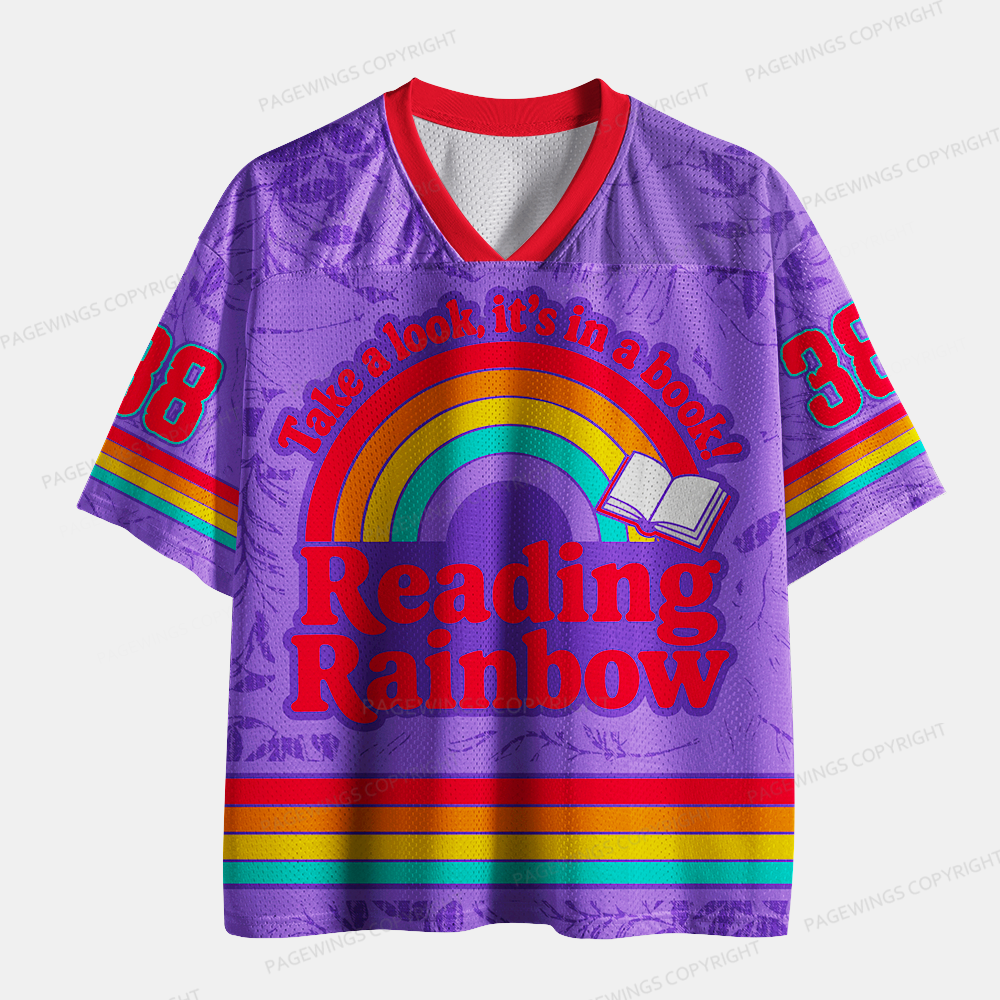 Pagewings Take A Look It’s In A Book Unisex Mesh Jersey