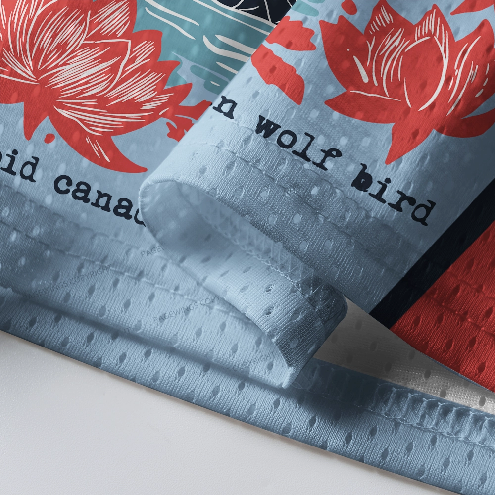 Pagewings Stupid Canadian Wolf Bird Unisex Mesh Jersey 