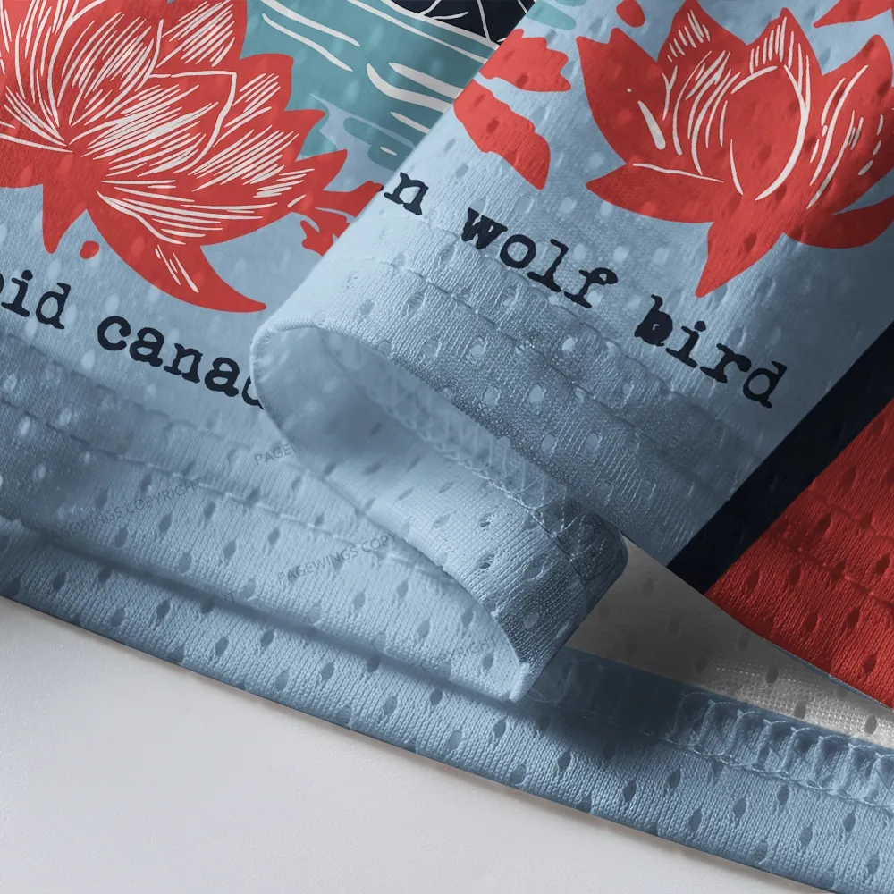 Pagewings Stupid Canadian Wolf Bird Unisex Mesh Jersey 