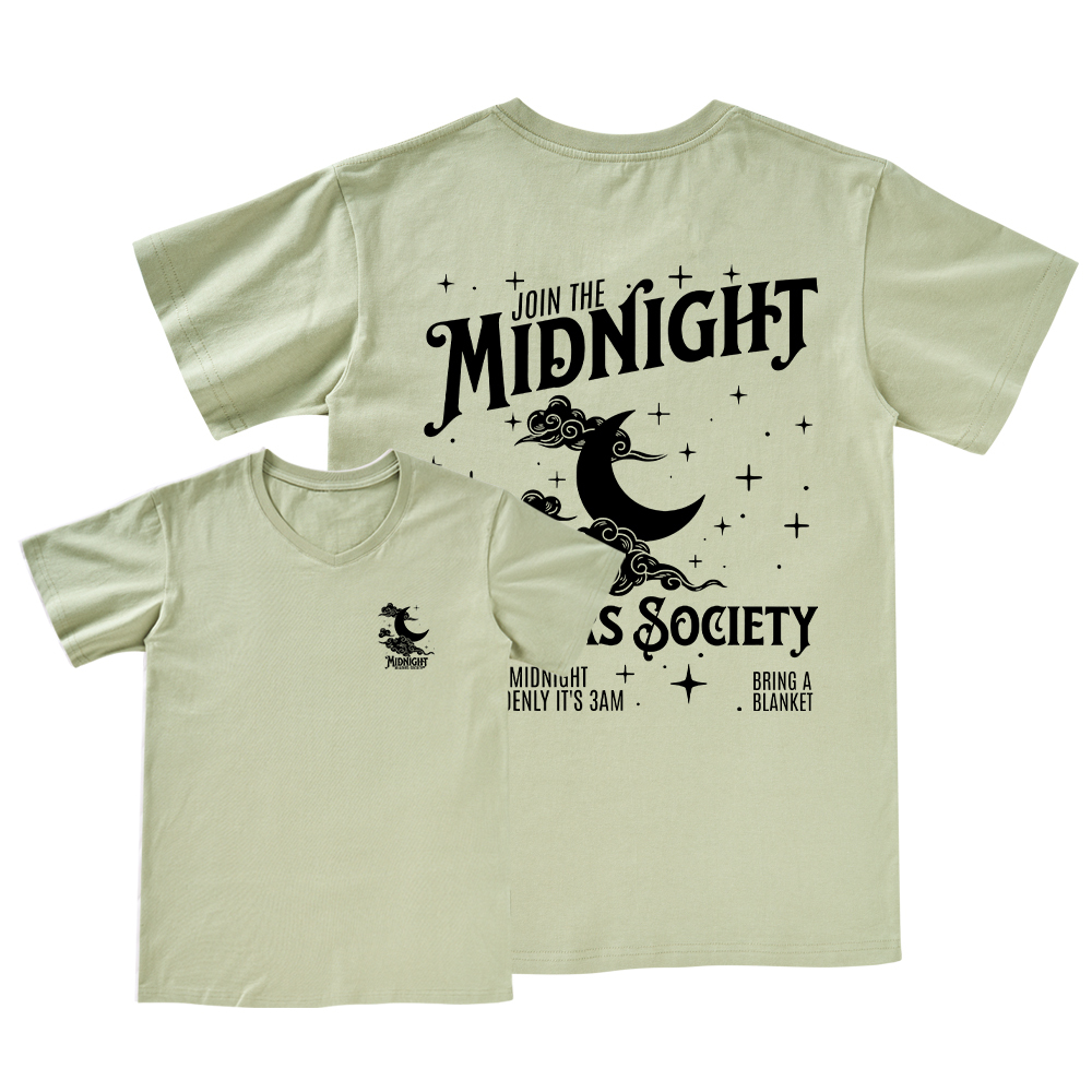 Pagewings Late night readers book club V-neck T-shirt