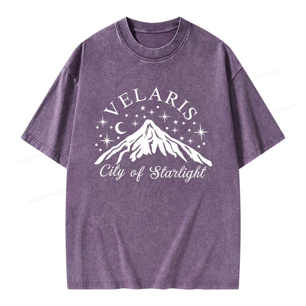 Pagewings Fantasy Reader Unisex Washed T-shirt