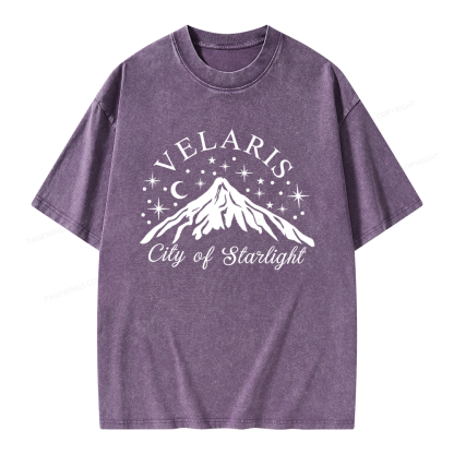 Pagewings Fantasy Reader Unisex Washed T-shirt