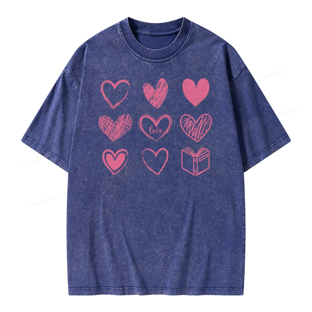 Pagewings To Love And Learn How To Be Loved Unisex Washed T-shirt