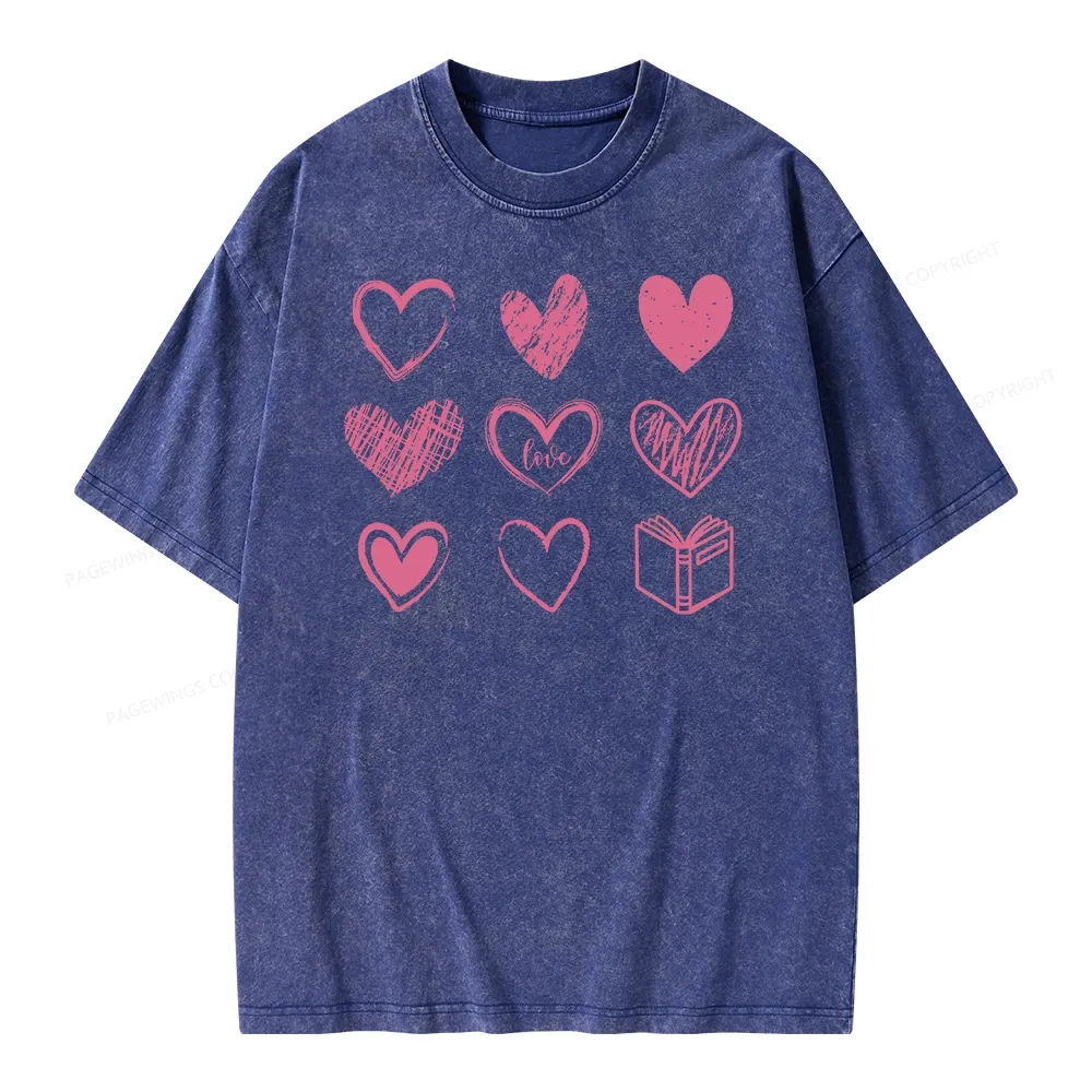 Pagewings To Love And Learn How To Be Loved Unisex Washed T-shirt
