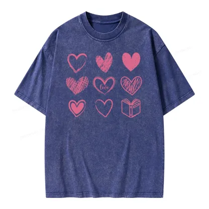 Pagewings To Love And Learn How To Be Loved Unisex Washed T-shirt