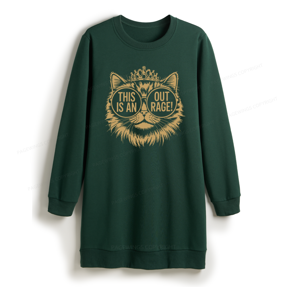 Pagewings This Is An Outrage Sweatshirt Dress