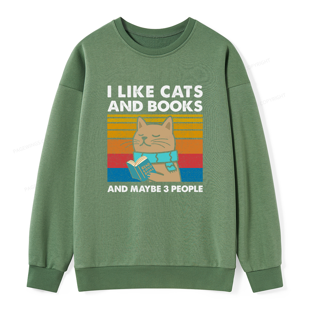 Pagewings Like Book And Maybe 3 People Unisex Classic Sweatshirt