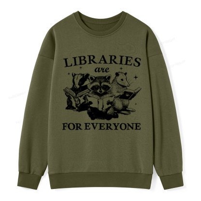 Pagewings Libraries Are For Everyone Unisex Classic Sweatshirt