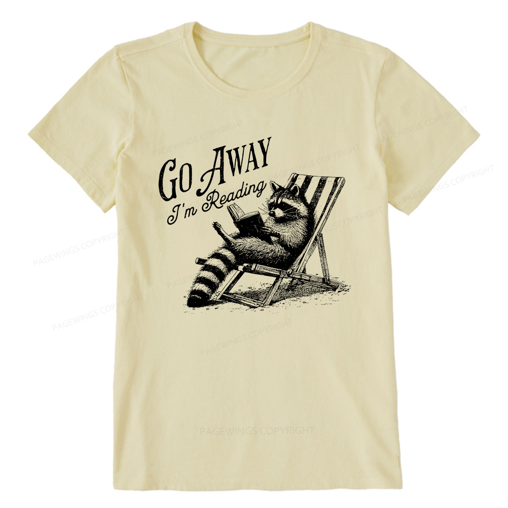 Pagewings Funny Raccoon Book Lover Tshirt Unisex Classic T-shirt