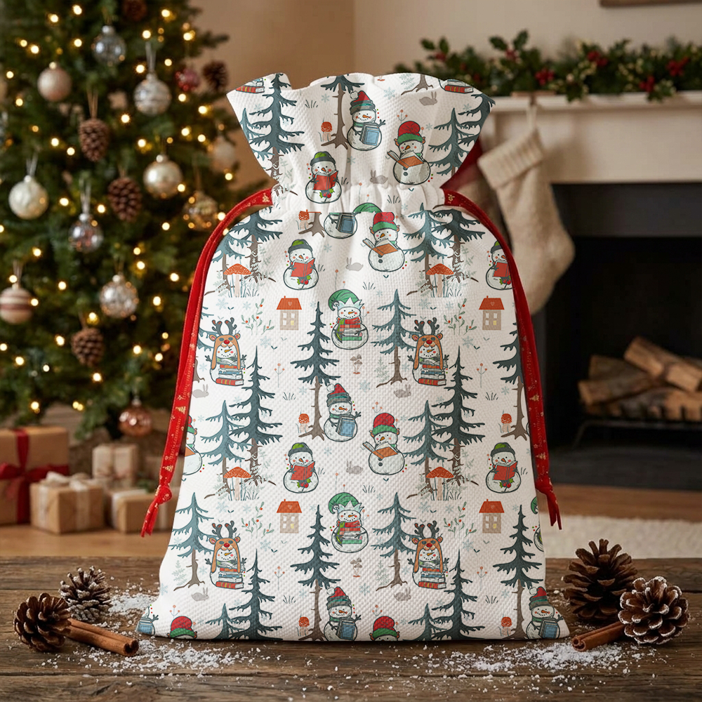 Pagewings  Winter Snowman Christmas Santa Sack